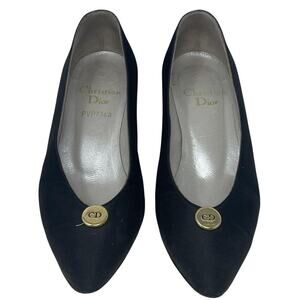 Vintage Christian Dior Ponyhair Heels Size 36 CD Medallion Pumps